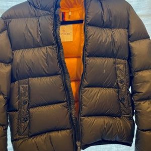 Army Green Boys Moncler Puffer Jacket